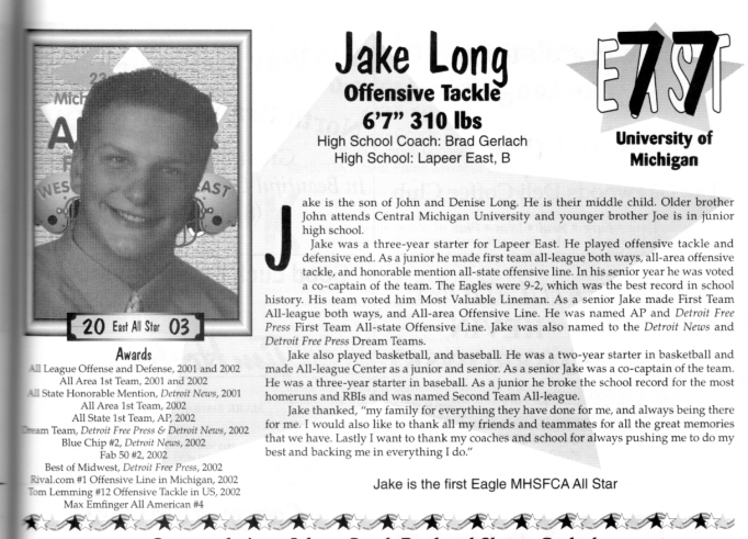 Jake Long - MHSFCA