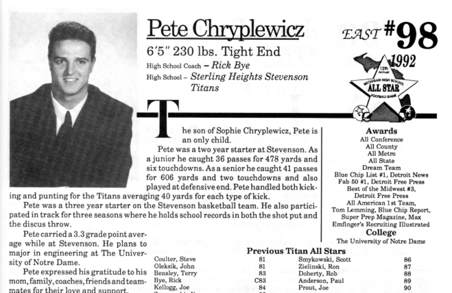 Chryplewicz, Pete