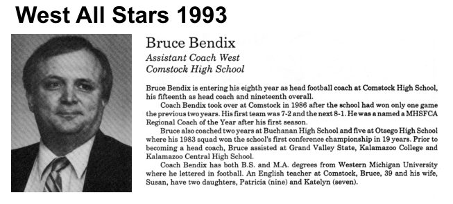 Coach Bendix, Bruce
