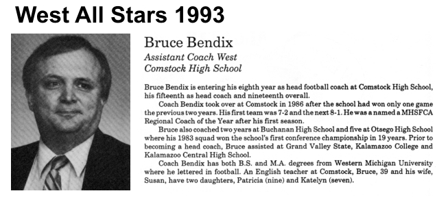 Coach Bendix, Bruce