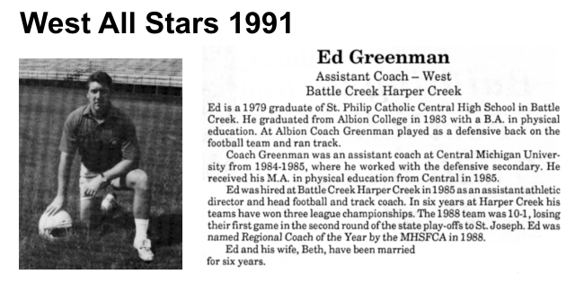 Coach Greenman, Ed