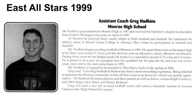 Coach Hudkins, Greg