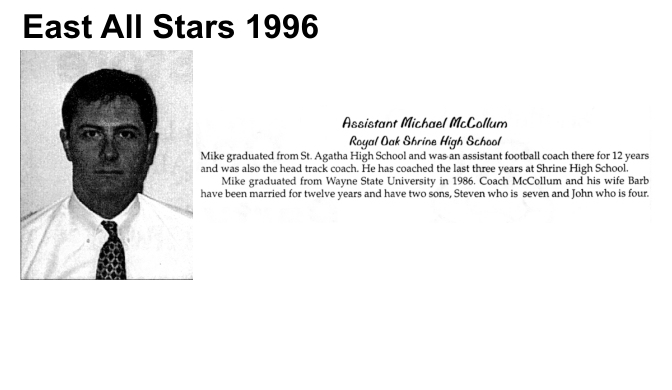 Coach McCollum, Michael