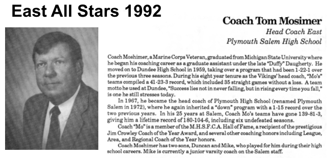 Coach Moshimer, Tom