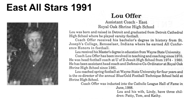 Coach Offer, Lou
