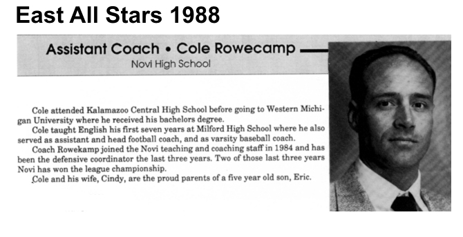 Coach Rowecamp, Cole