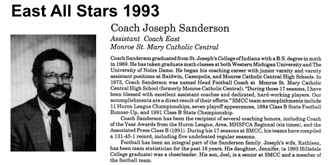 Coach Sanderson, Joseph