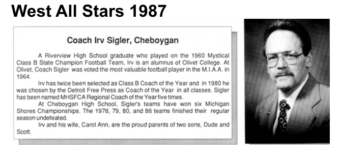 Coach Sigler, Irv