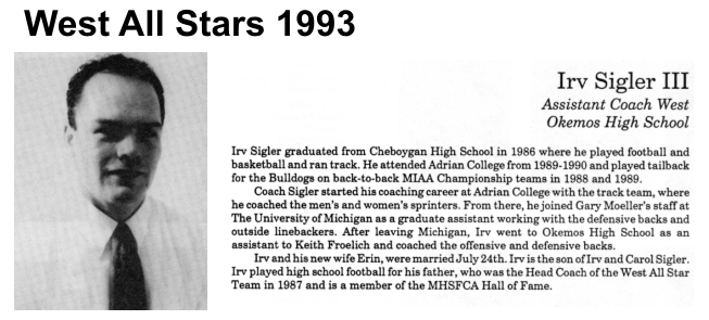 Coach Sigler III, Irv