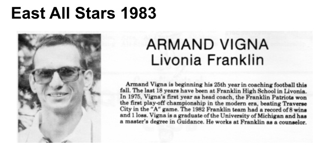 Coach Vigna, Armand