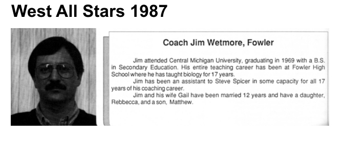 Coach Wetmore, Jim