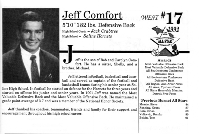 Comfort, Jeff