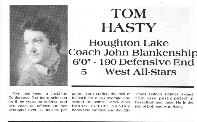 Hasty, Tom