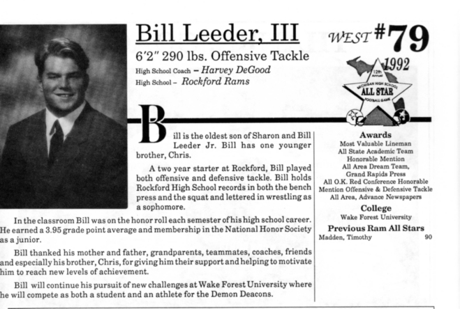 Leeder III, Bill