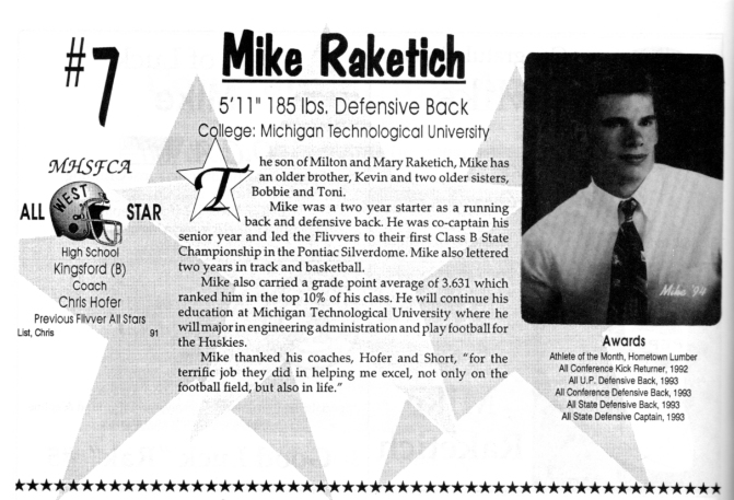 Raketich, Mike