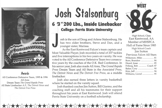 Stalsonburg, Josh