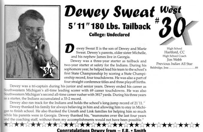 Sweat, Dewey
