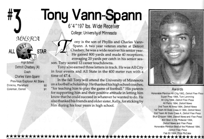 Vann Spann, Tony