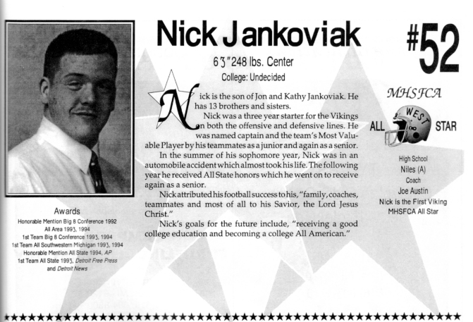 Jankoviak, Nick