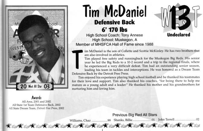 McDaniel, Tim