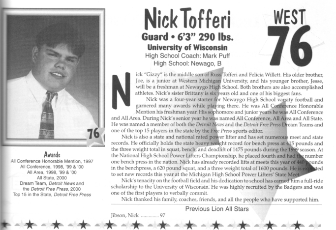 Tofferi, Nick