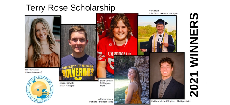 MHSFCA Announces 2021 Terry Rose Scholarship Winners