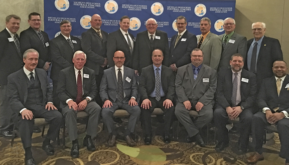 In March of 2018, fourteen new members were inducted into the Michigan High School Football Coaches Association Hall of Fame.